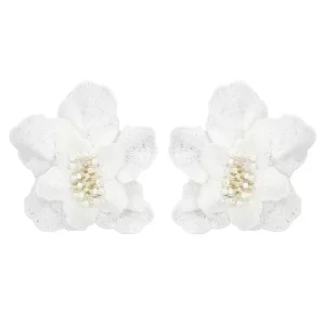 Aretes Jardín Blanco