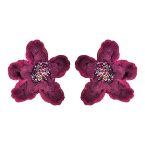 Aretes Jardín Magenta