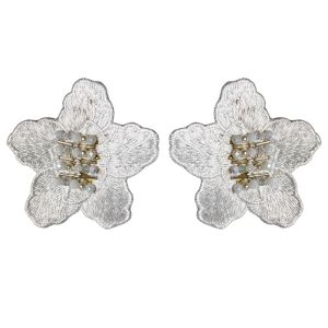 Mini Garden White Earrings