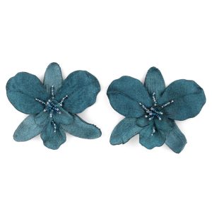 Aretes Veleña Azul