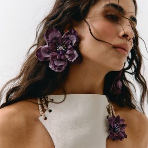 Aretes Musa Morado