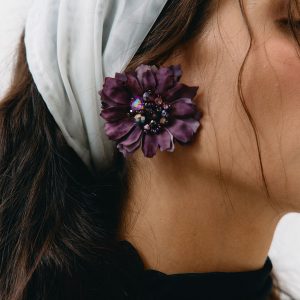 Musa Mini Purple Earrings