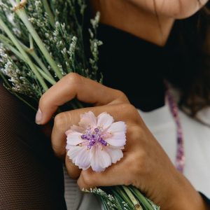 Eterna White Lilac Ring