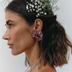 Eterna Burgundy Earrings