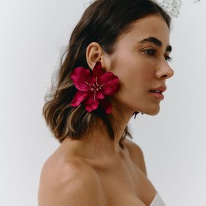 Aretes Veleña Fucsia