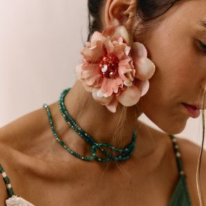 Aura Coral Earrings